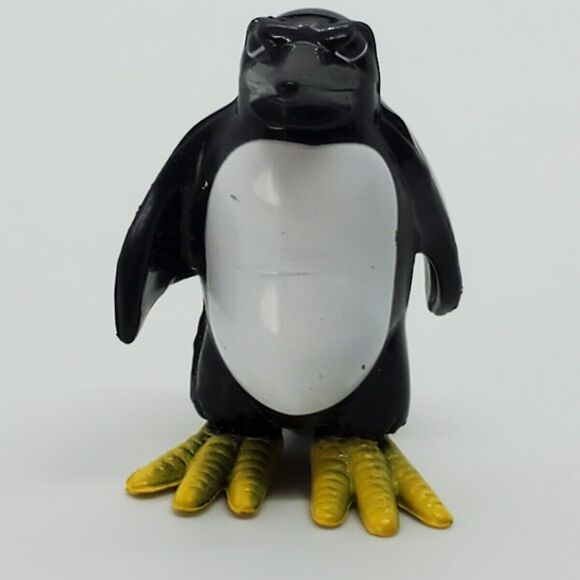 Black Penguin 1.5" Miniature PVC Artic Wild Animal Cake Topper - Picture 1 of 4